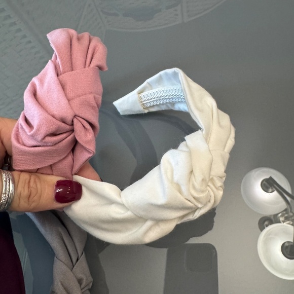 Lot of 5, custom, handmade, knotted, solid colored headbands - Picture 7 of 9